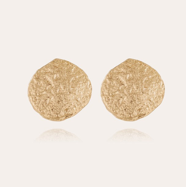 Boucles d'oreilles Eclipse Moon dorées