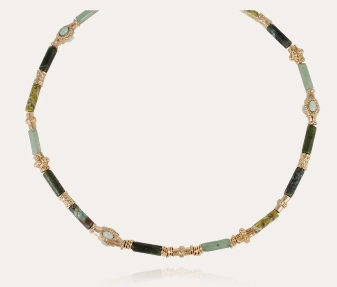 Collier Kali Bis doré - VERT