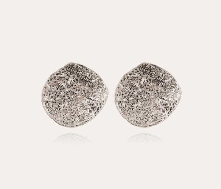 Boucles d'oreilles Eclipse Moon argentées