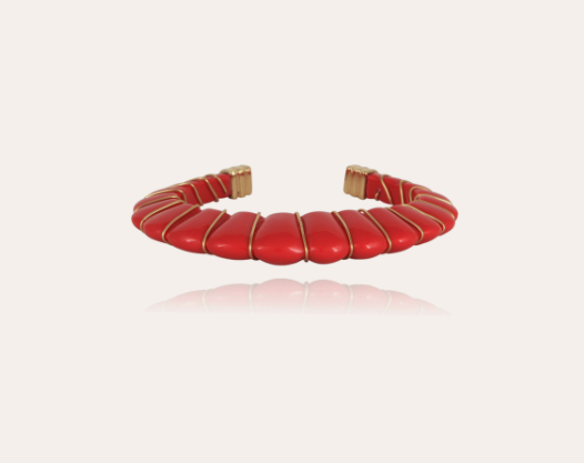 Bracelet Cyclade or - Corail