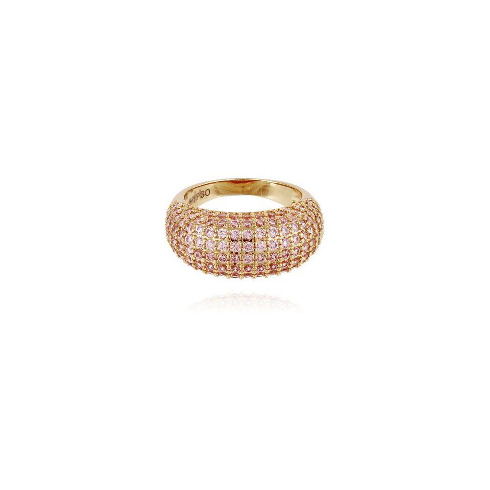 BAGUE STRASS ROSE - HYPSO